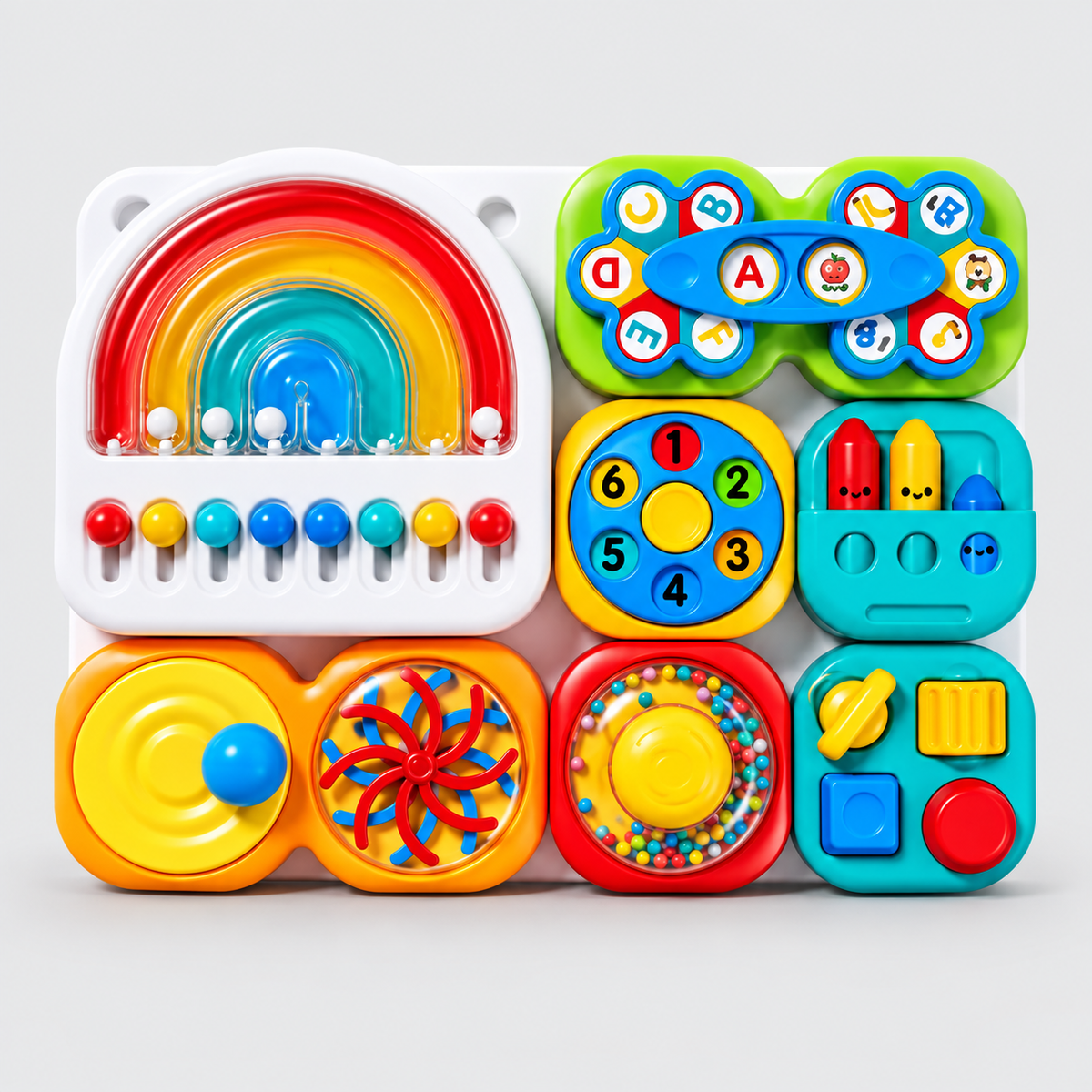 Sensory Busy Board for Toddlers