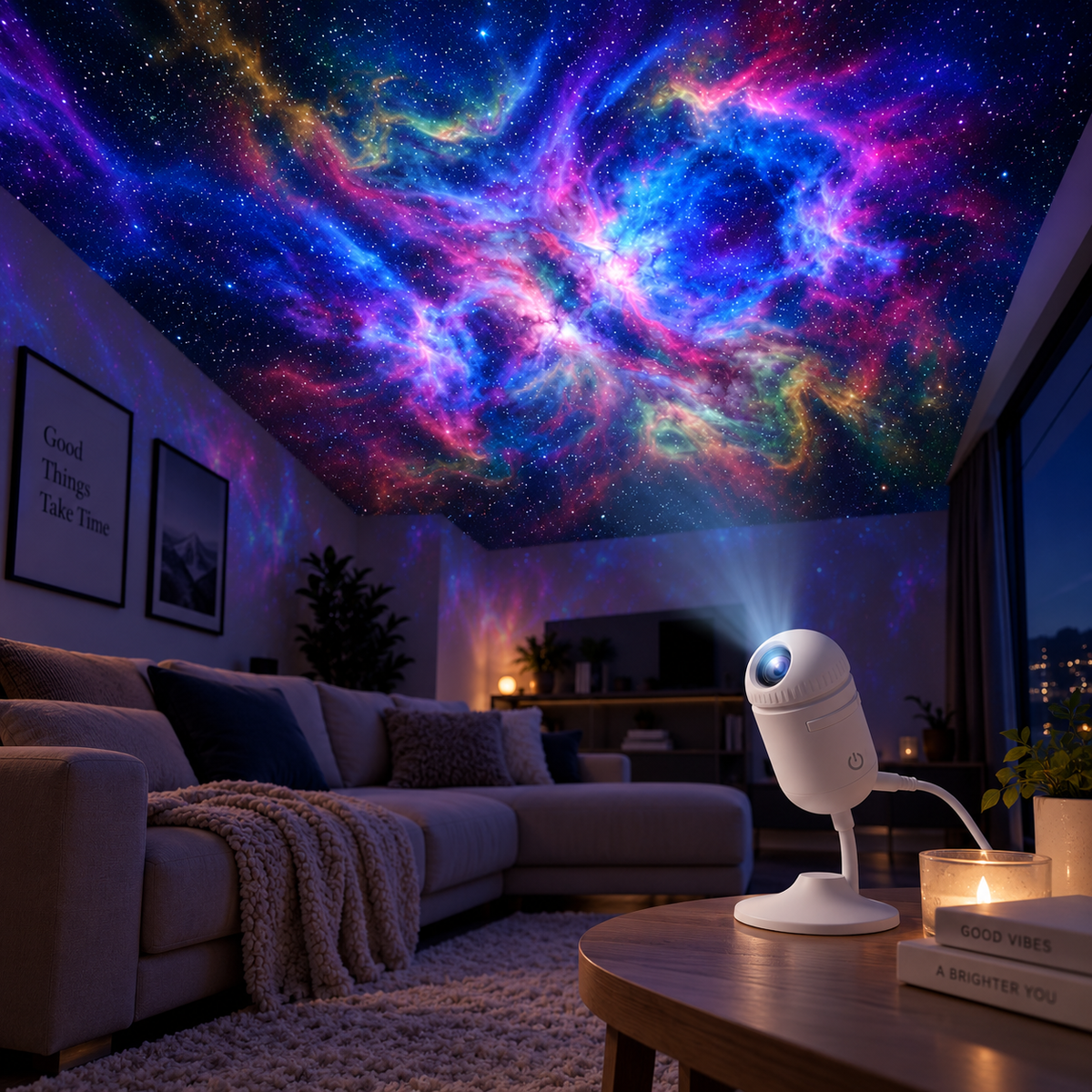 USB Galaxy Projector Night Light